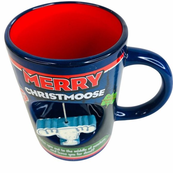 Chevy Chase National Lampoons Christmas Vacation Mug Merry Christmoose Coffee - Picture 6 of 8